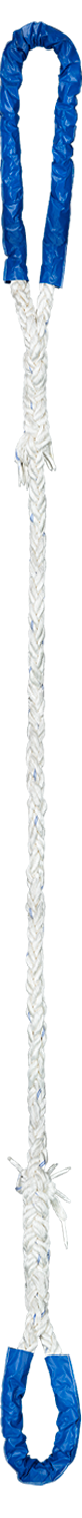 Blue and white Nylomoor-8 Nylon Mooring Tail, Rope